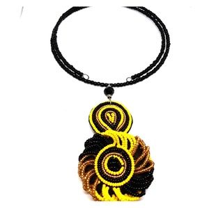 Short Round Beaded Necklace